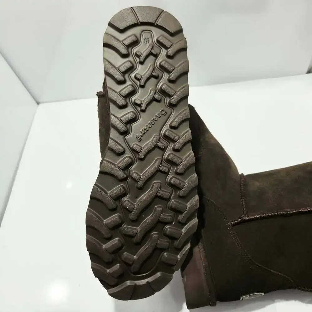 Bearpaw Brady Boots Size 13 Chocolate Brown Suede Winter